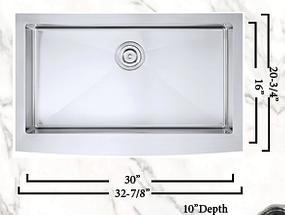 STAINLESS STEEL SINGLE BOWL APRON SINK MORE INFO