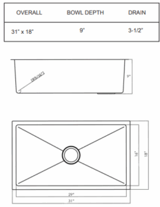 STAINLESS STEEL SINGLE BOWL UNDERMOUNT MORE INFO