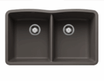 Blanco Silgranit Sink Double Bowl Volcano Gray