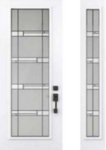 Prism Textured Fiberglass Front Entry Door