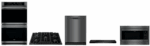 sa234 Built In 2C Gallery Gas Range Black Stainless