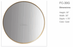 ROUND MIROR GOLD FC 30G