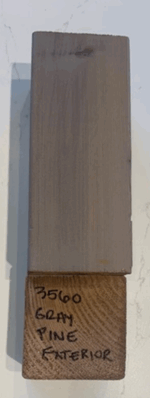 EXTERIOR CEDAR SHUTTERS STAIN GRAY PINE