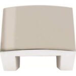 sch61 Cabinet Hdwr Throughout Grp 1F Centinel Solid Square Knob Polished Nickel