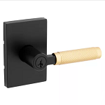 Door Hardware Prava Entry Matte Black Satin Brass