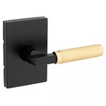 Door Hardware Prava Matte Black Satin Brass