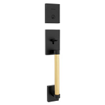 Handleset Prava Matte Black Satin Brass