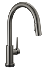 Kitchen Faucet Delta Trinsic Black Stainless