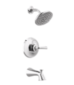 Shower Tub Faucet Delta Kayra Chrome
