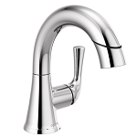 Vanity Faucet Delta Kayra Single Pull Down Handle Chrome