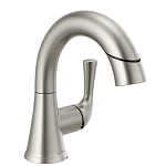 Vanity Faucet Delta Kayra Single Pull Down Handle Stainless